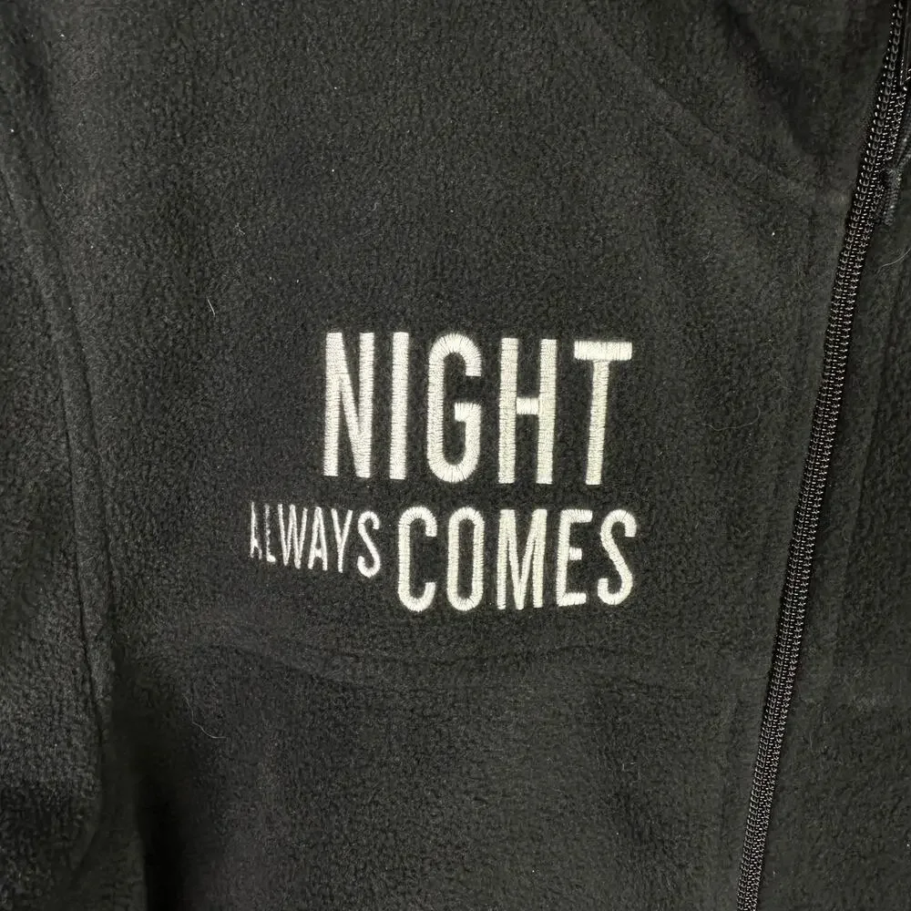 Columbia Mens size L Steens Mountain Full Zip Hoodie Jacket Night Always Comes